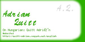 adrian quitt business card